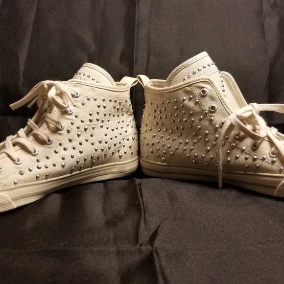 GUESS Bling Sneakers "JOAN" Crystal/Stud decor 10 - Picture 2 of 7